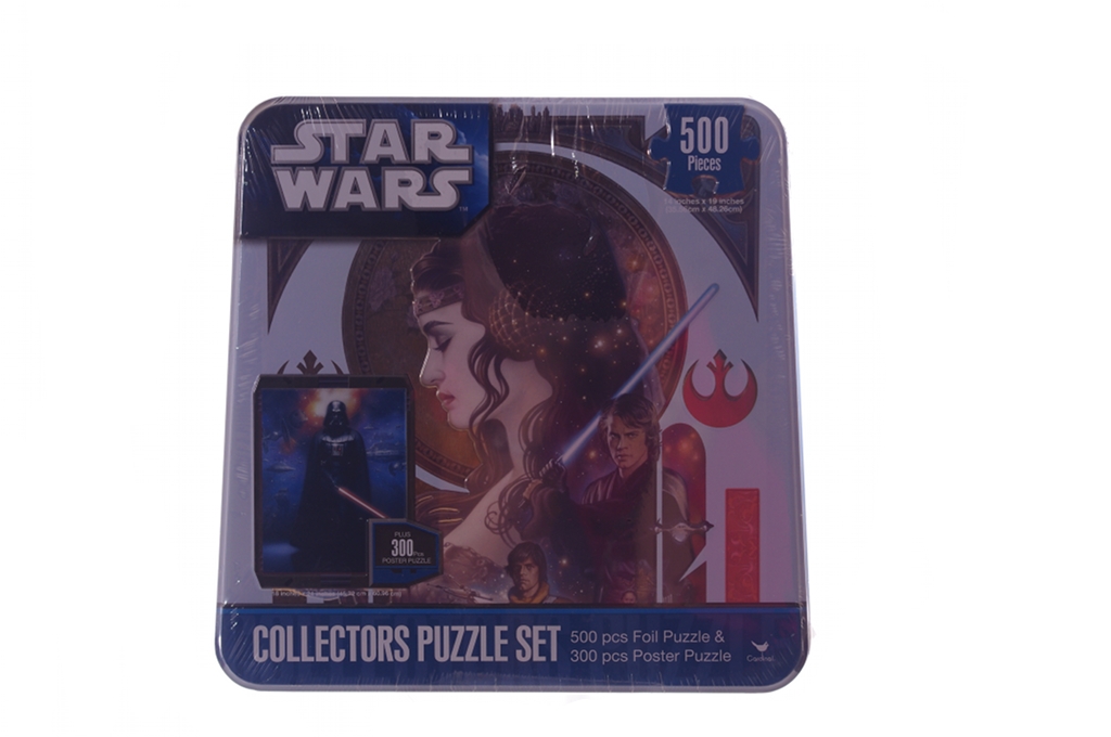 Star Wars Collectors Puzzle Tin Darth Vader Luke Skywalker 300 & 500