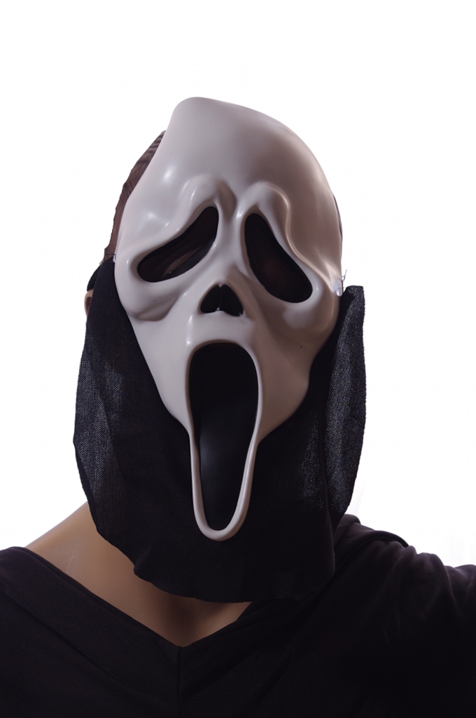 Scream 4 Ghost Face Halloween Costume Scary White Mask Childrens Kids