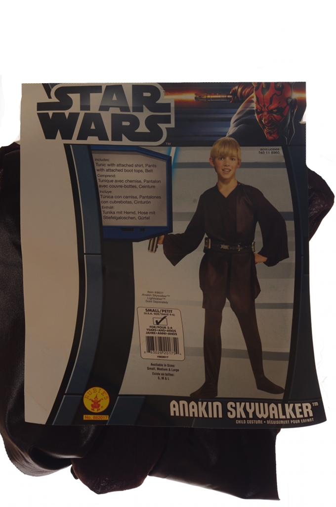 Boys Star Wars Anakin Skywalker Halloween Costume Jedi Outfit 6 10 Small LG New
